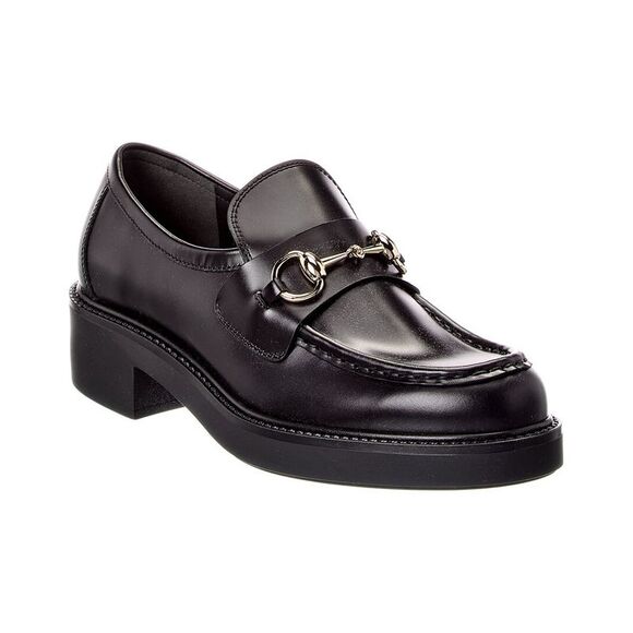 Gucci Shoes - Gucci Horsebit Leather Loafer, Black